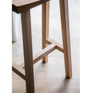 CHST04_portrait_2 Contemporary Raw Oak Wooden Bar Stool