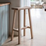 CHST04_square_1 Contemporary Raw Oak Wooden Bar Stool