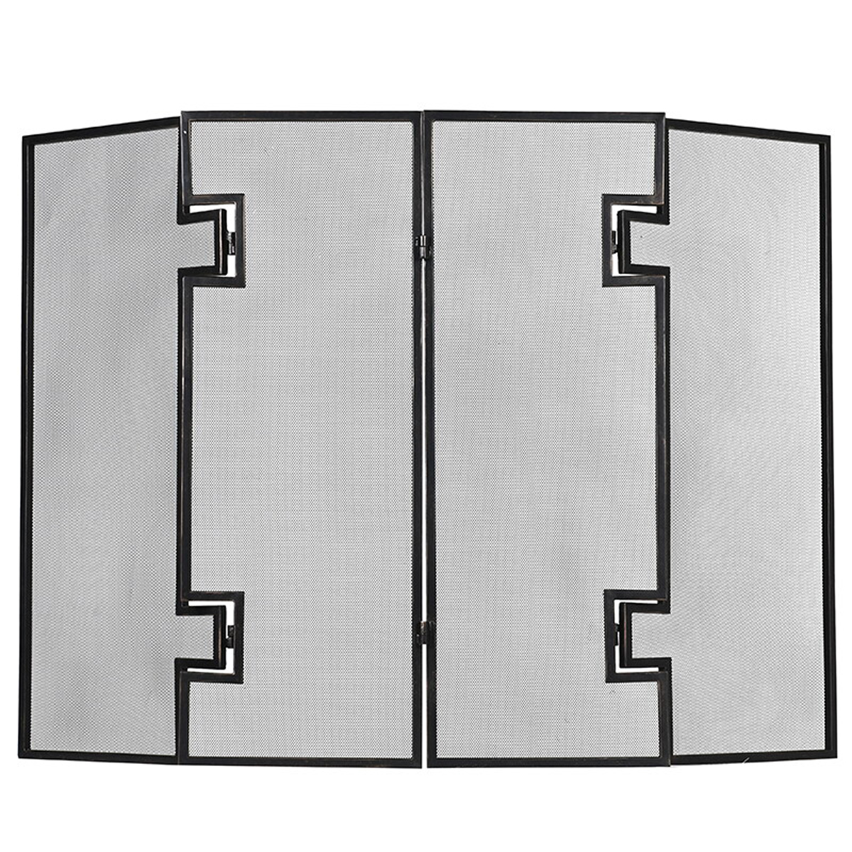 Art Deco Style Black Fire Screen Interior Flair