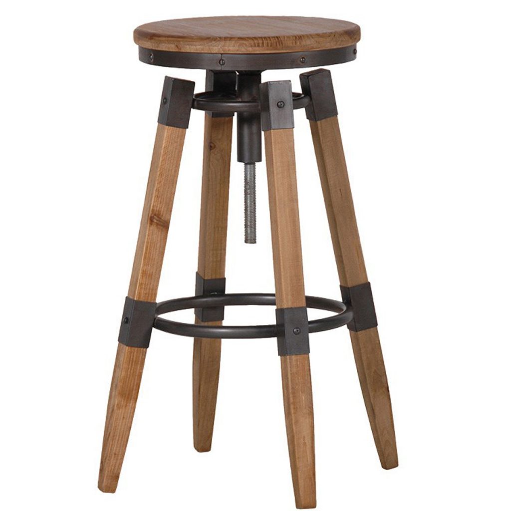 RYH075 Sturdy Industrial Style Round Bar Stool
