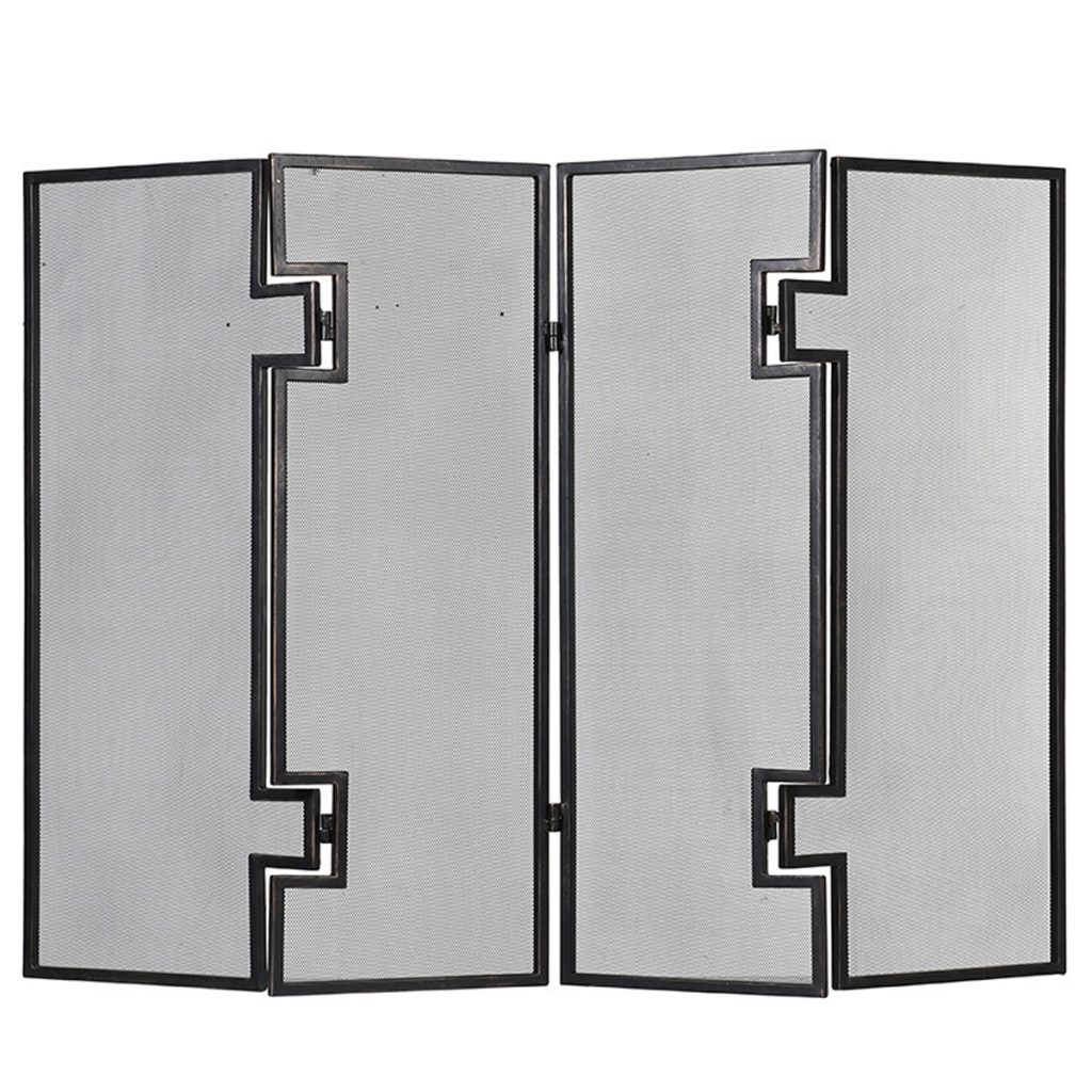 fja013_2_Art Deco Style Black Fire Screen