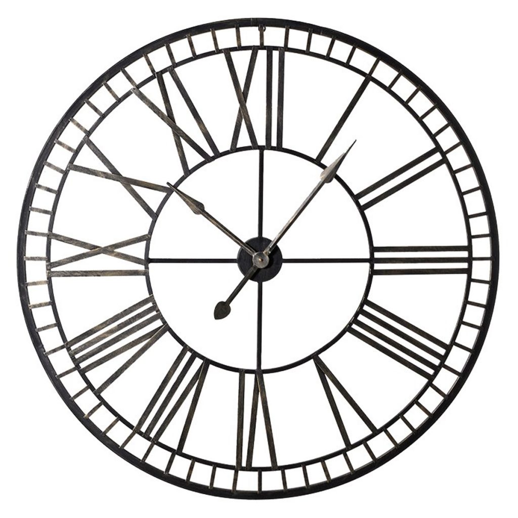 ESY002 Large Antique Style Skeleton Clock