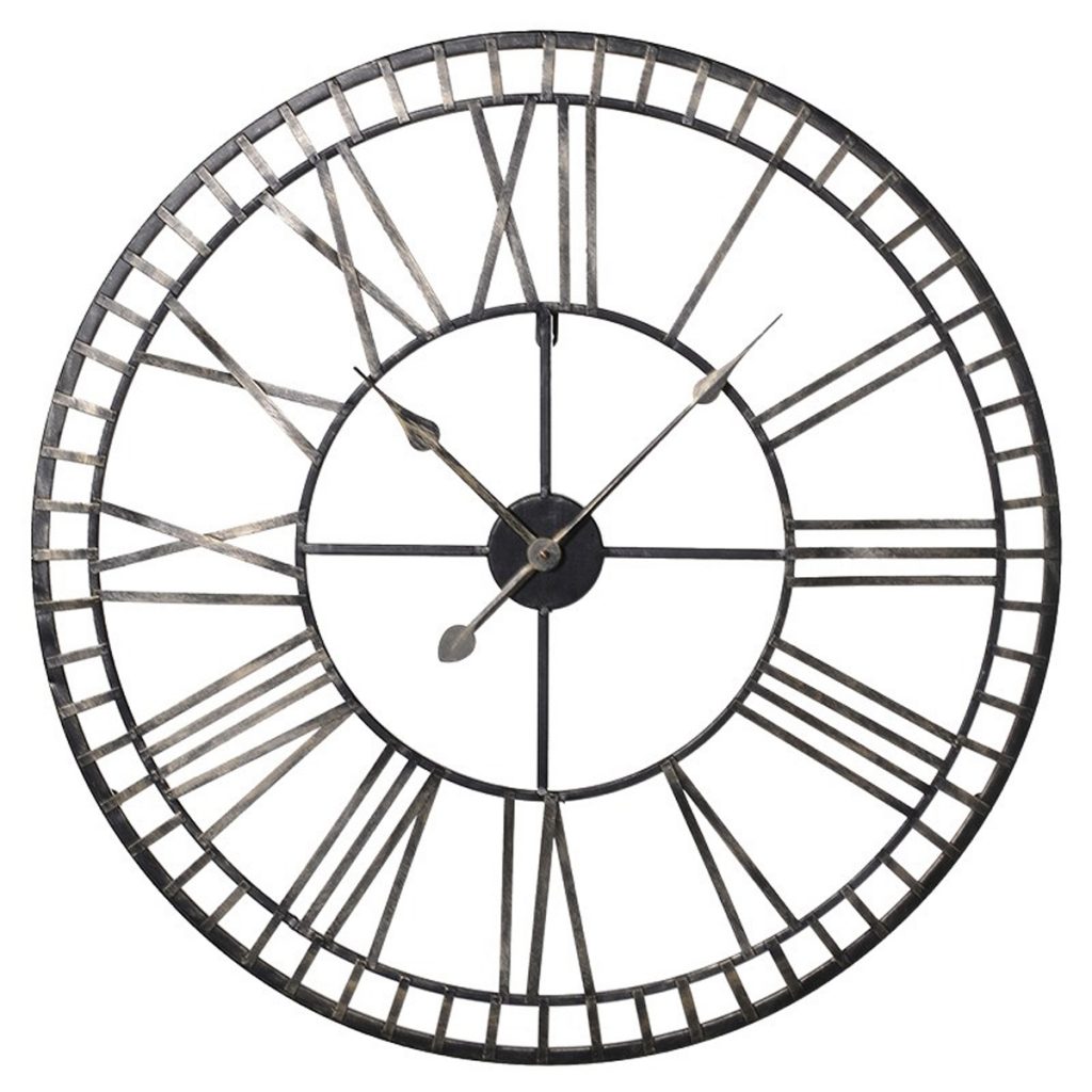 ESY003 Extra Large Gold Metal Wall Clock