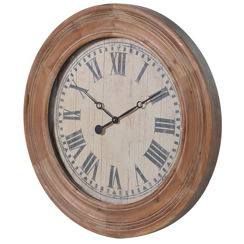 HMV002 Antique Style Wooden Framed Wall Clock
