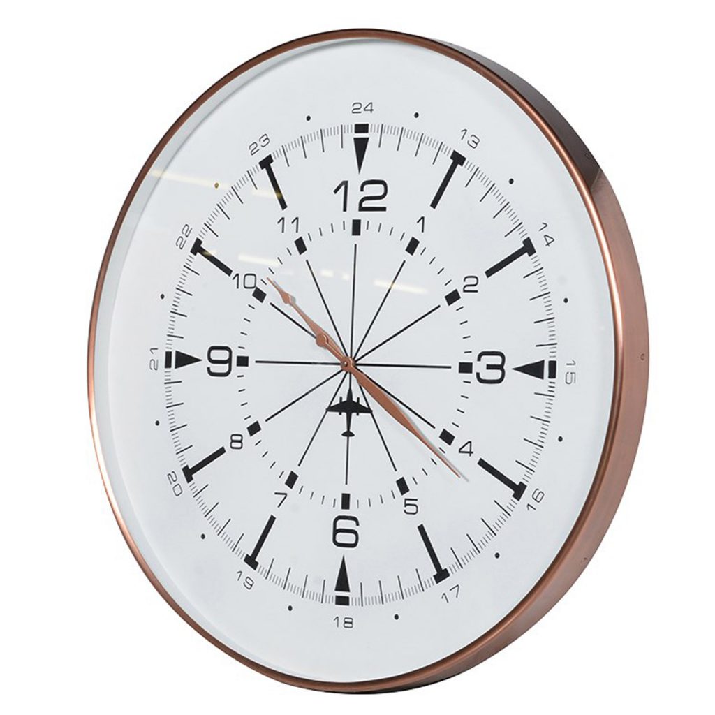KNG268 Extra Large Contemporary Style Copper Wall Clock