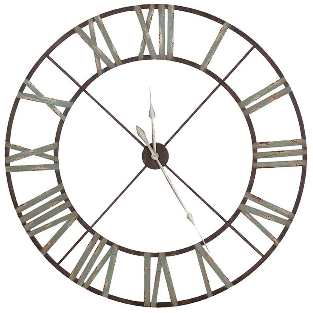 STN667 Extra Large Wrought Iron Wall Clock
