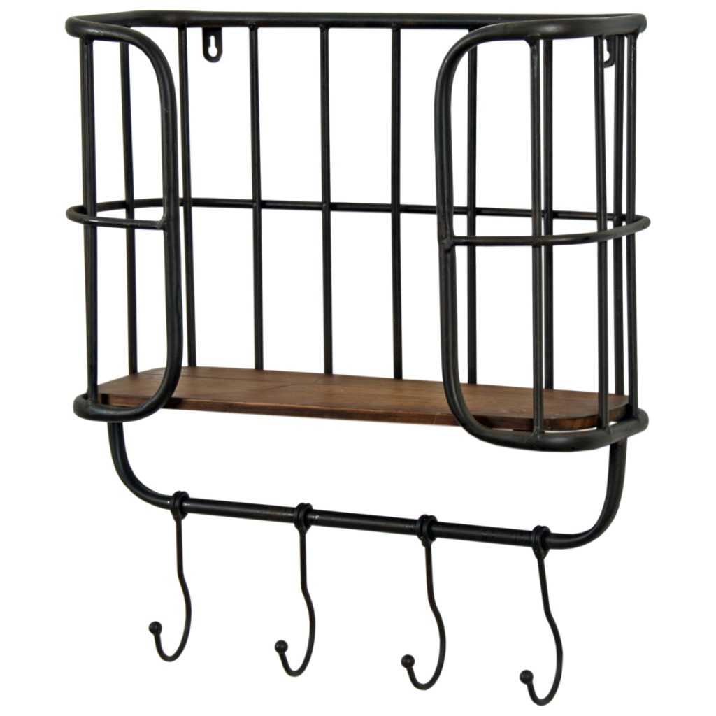 Vintage Industrial Style Shelf Hooks Interior Flair