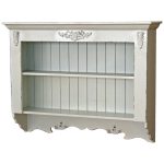 1536 Antique Style Grey Scroll Shelves
