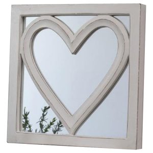 16SS99 a Hand Made Love Heart Wall Mirror