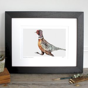 GP14 Running Country Pheasant Fine Art Print