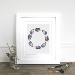 GP47 Seaside Mussel Shells Fine Art Print