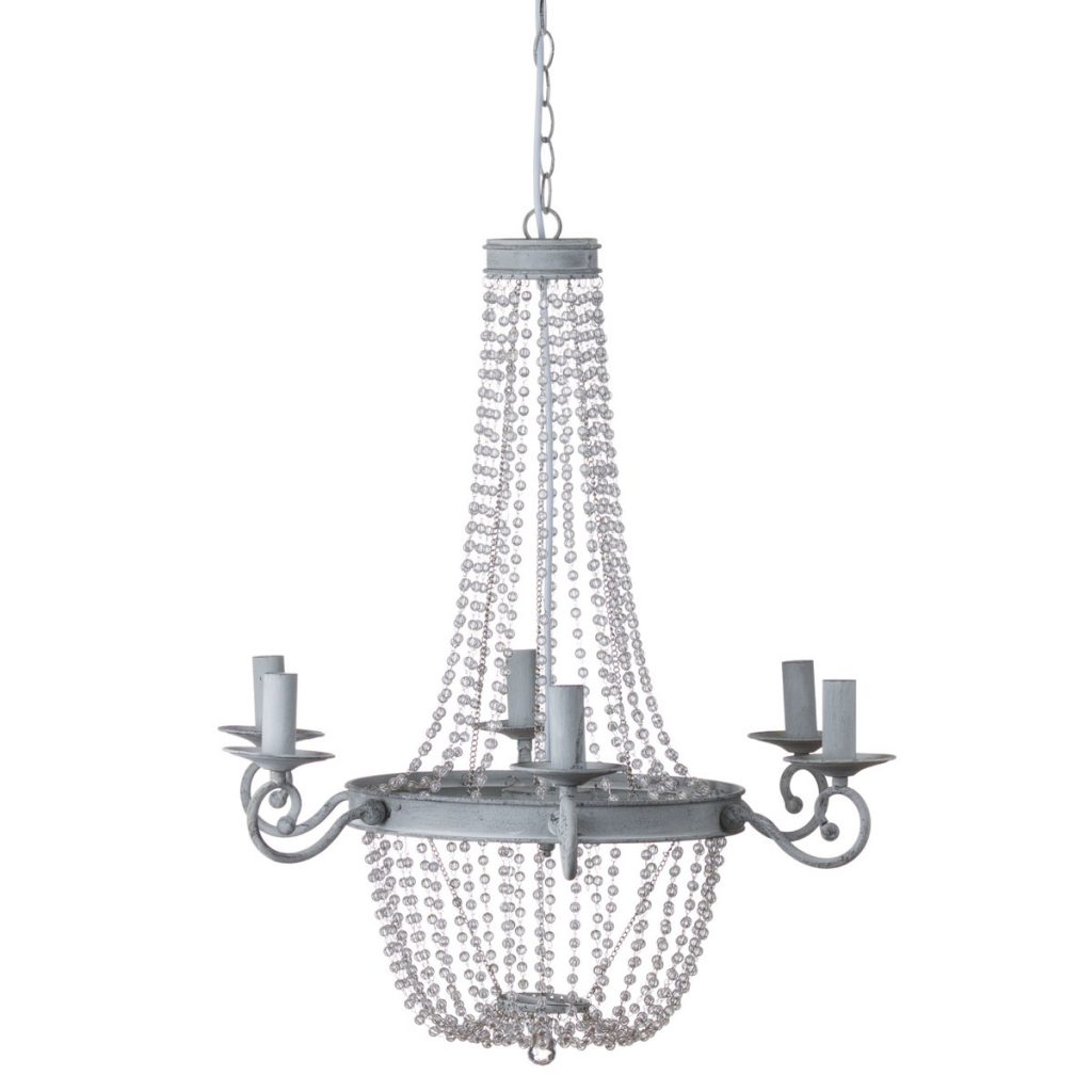 19967 Large Antique Grey Traditional Chandelier