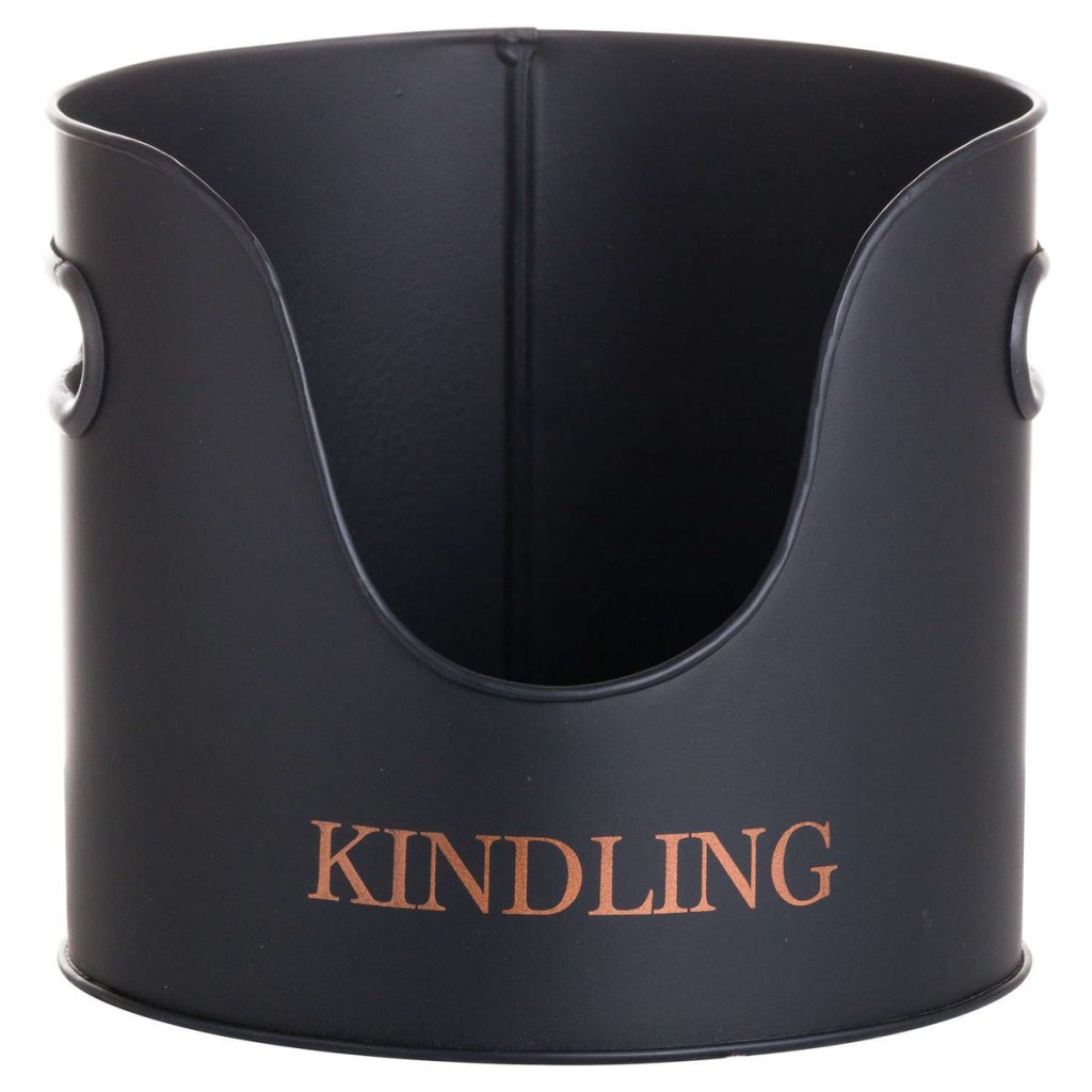 20374-b Set of 3 Matt Black Fireplace Accessories