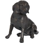 18422 Antique Bronze Sitting Spaniel Ornament