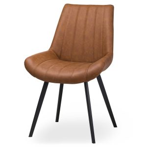 20047 Contemporary Tan Brown Dining Chair