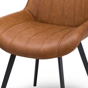 20047-b Contemporary Tan Brown Dining Chair