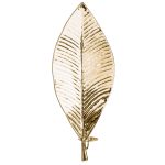 20256 Large Leaf Brass Wall Candle Holder