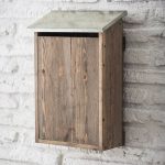 AWPB01_Contemporary Spruce Wood Grey Post Box