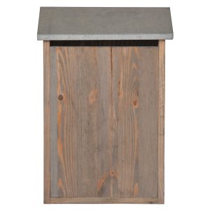 AWPB01_a Contemporary Spruce Wood Grey Post Box