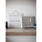 Country Chic Cream Shoe Shine Container