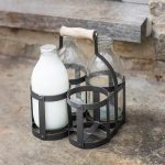 Dark Grey 4 Milk Bottle Holder Carrier 2