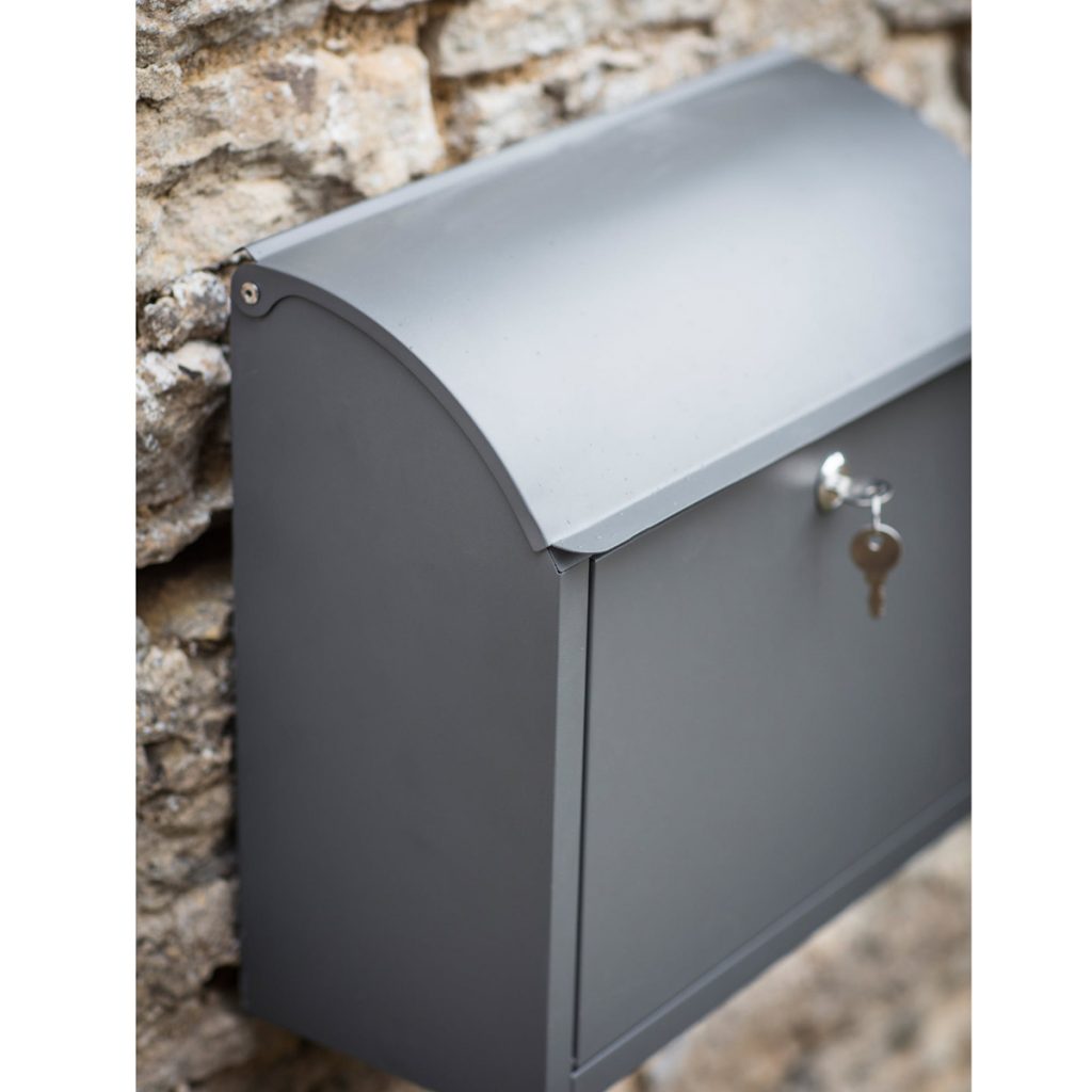 Contemporary Style Grey Wall Post Box Interior Flair