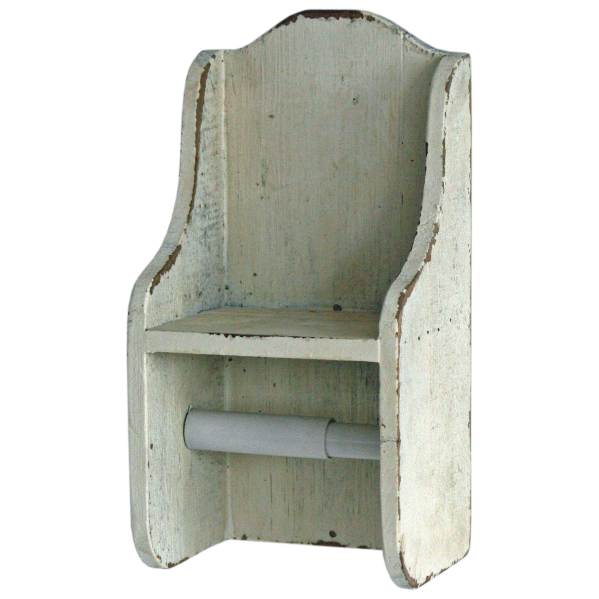 Cream Ivory Wood Toilet Roll Holder Interior Flair