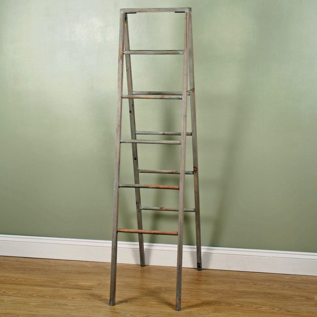 1638 Tall Vintage Style Display Ladder Interior Flair