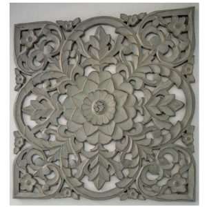 15SS10 a Large Grey Mango Wood Wall Panel