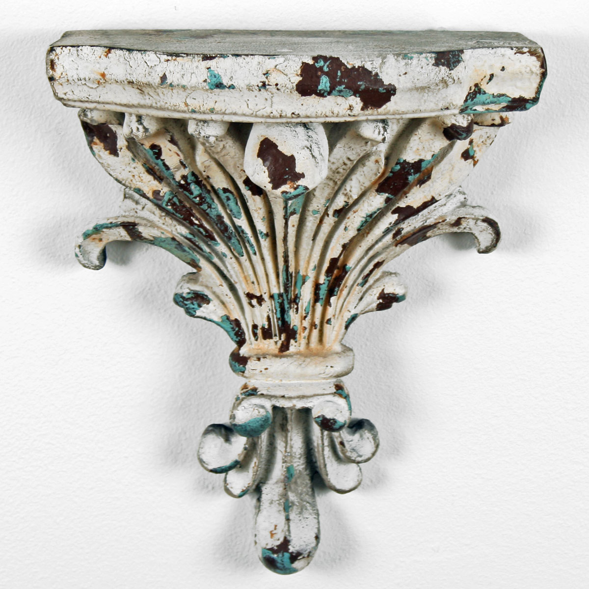 1938 Vintage White Wall Sconce Shelf Interior Flair