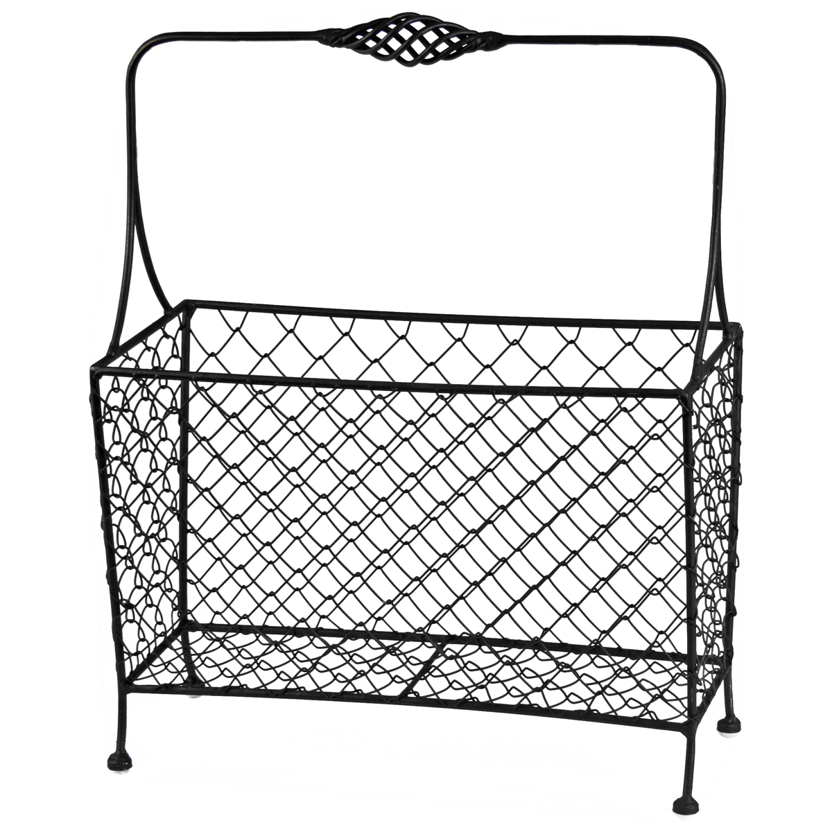 Decorative Wire Black Magazine Rack Interior Flair