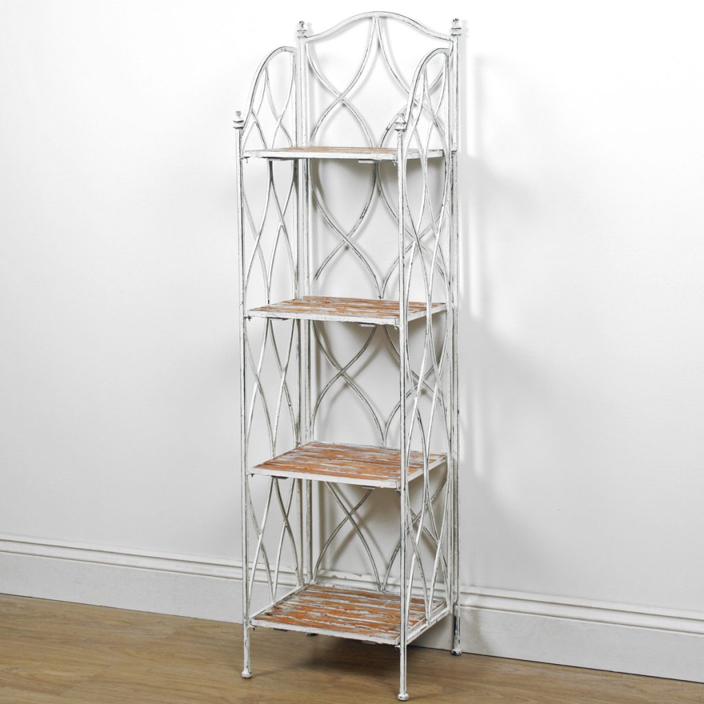 Vintage Style White Shelf Unit Interior Flair