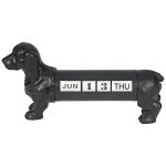 4173 Sausage Dog Black Perpetual Calendar