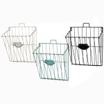 4267 Set of 3 Wire Post Organiser Baskets