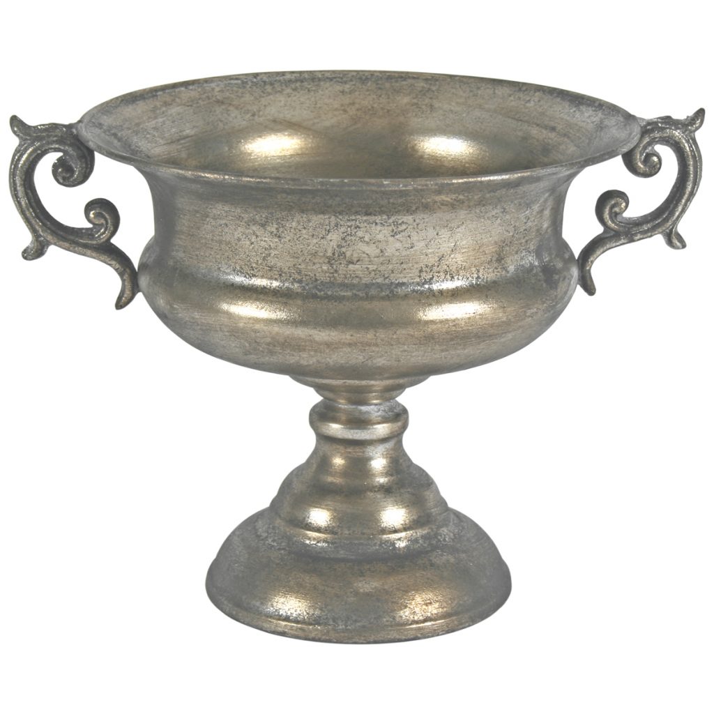 4504 Large Antique Style Grey Urn