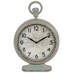 4841 Antique Style World Map Grey Clock