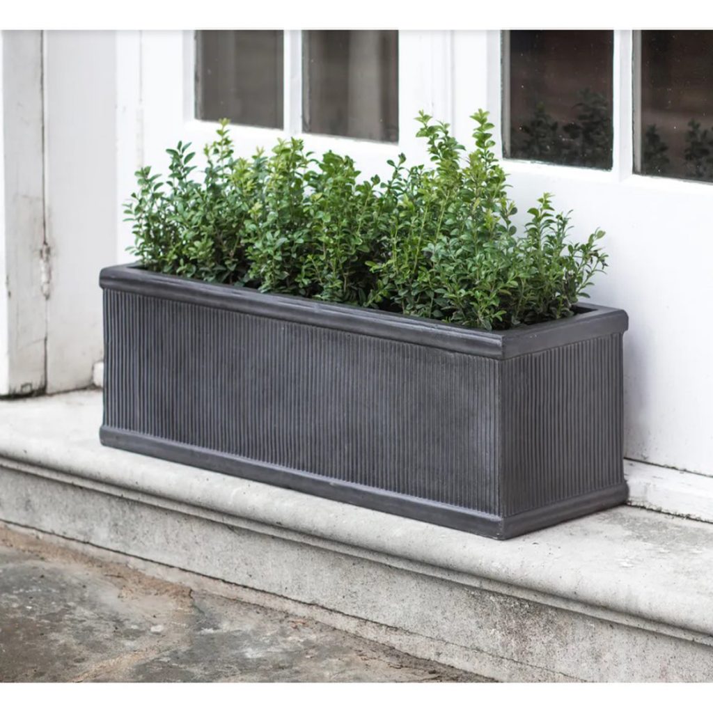 BTPL02L c Hand Made Grey Garden Planter Trough