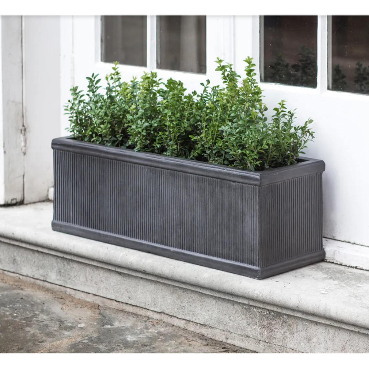BTPL02L c Hand Made Grey Garden Planter Trough Interior Flair