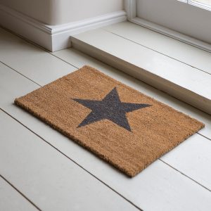 DMCO03_Large Grey Star Coir Doormat_1