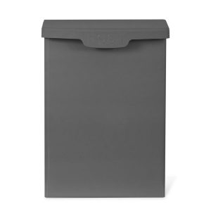 PBCO08_Charcoal Grey Steel Wall Post Box 2