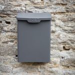 PBCO08_Charcoal Grey Steel Wall Post Box_1