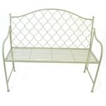 4188 Moroccan Style Sage Green Garden Bench