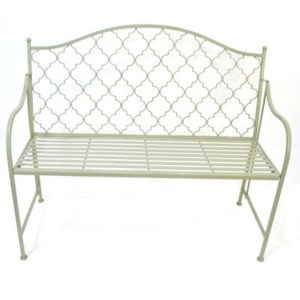 4188 Moroccan Style Sage Green Garden Bench