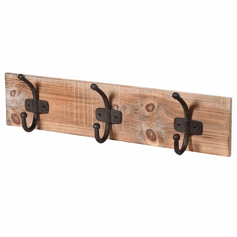Antique Style Brown Hooks Coat Rack Interior Flair
