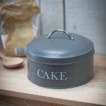 CACO01 Retro Vintage Style Grey Cake Tin
