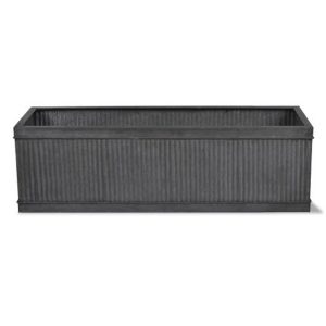 PLR104 Vintage Grey Zinc Steel Window Box 2