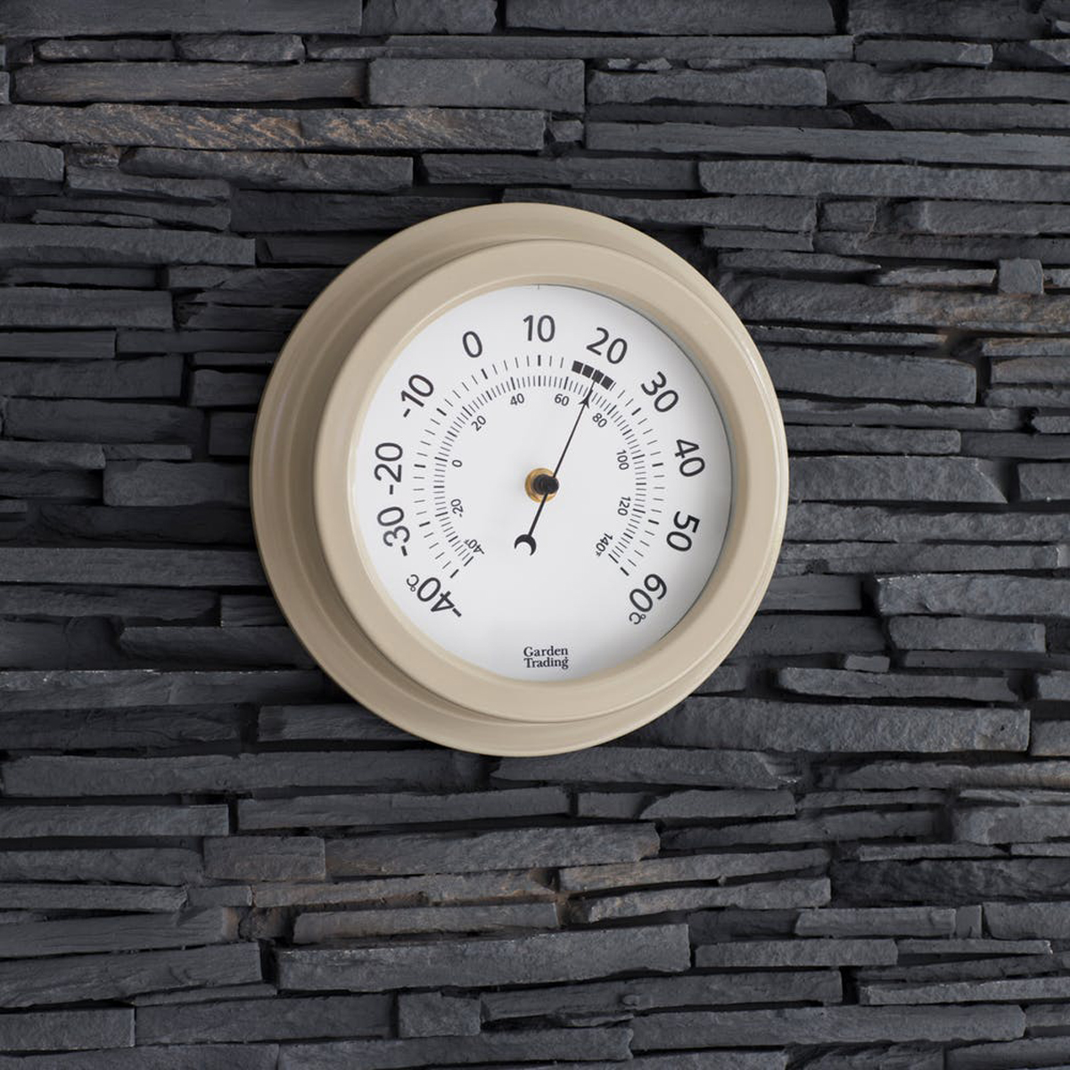 Cream Indoor Outdoor Wall Thermometer - Interior Flair