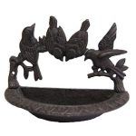 3662 Distressed Brown Garden Bird Bath