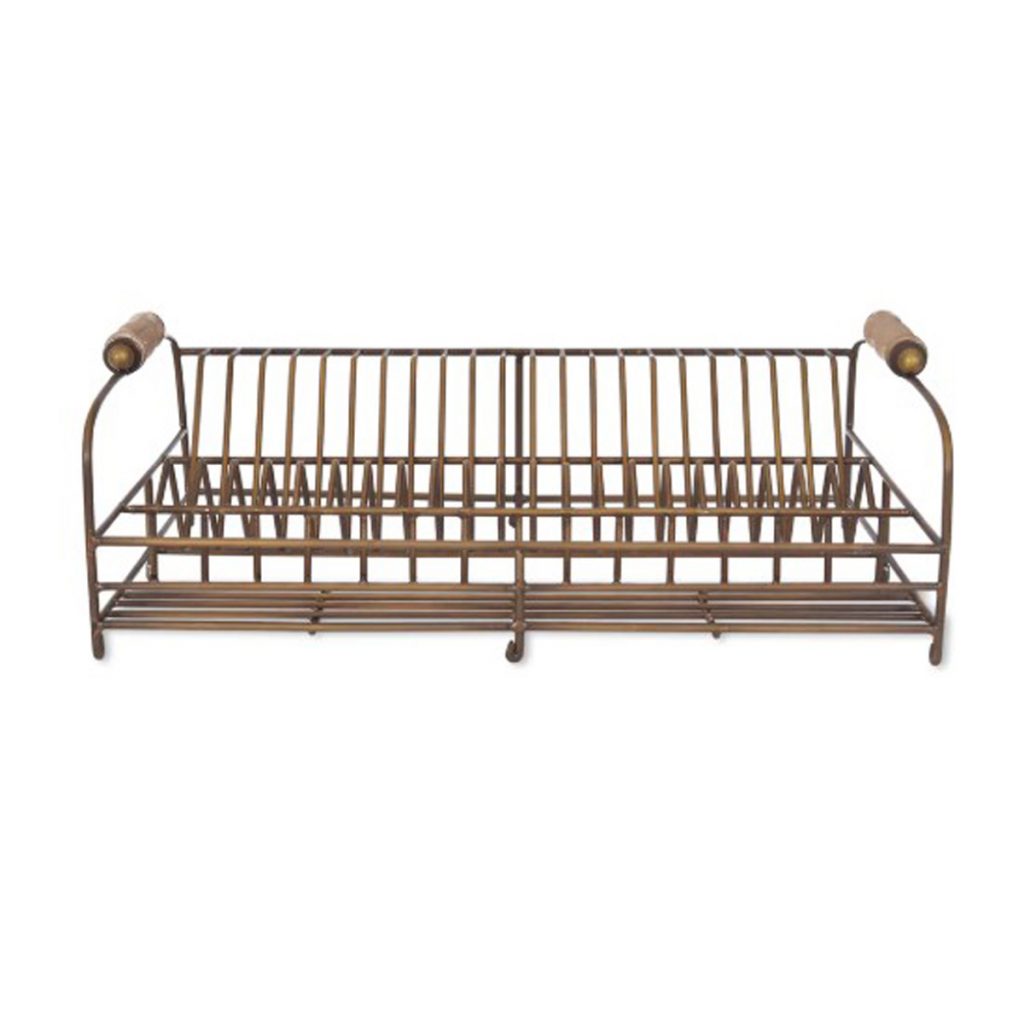 DSAB01 Vintage Style Antique Brass Dish Rack c