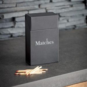 MBCN01 Dark Grey Steel Match Box Container